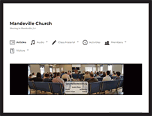 Tablet Screenshot of mandevillechurch.org